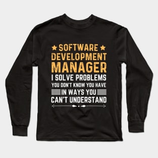 Vintage Assistant software development manager Job Long Sleeve T-Shirt